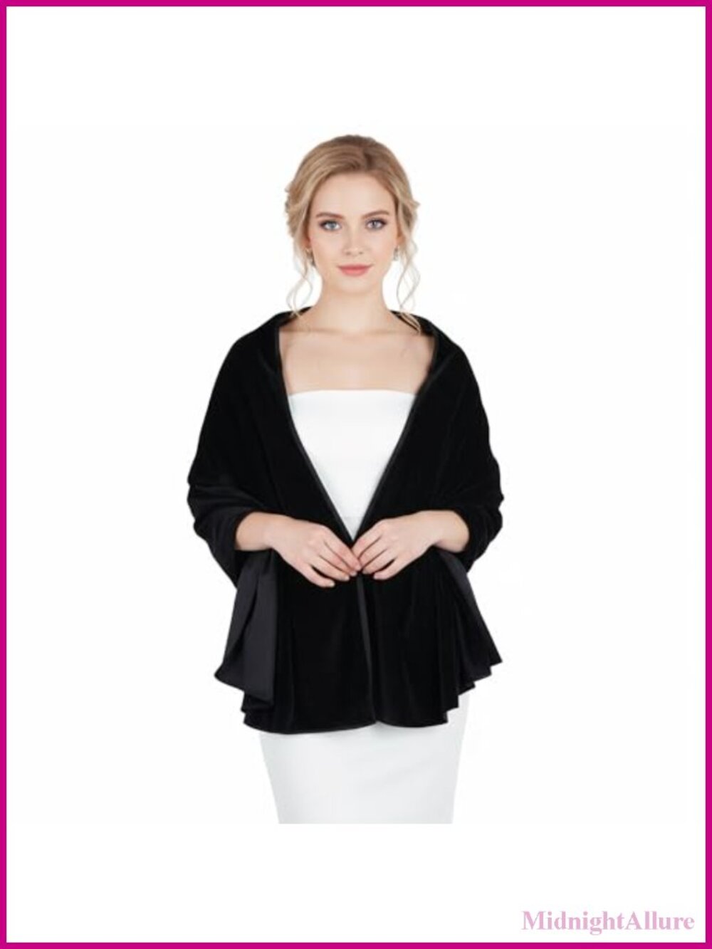Velvet Shawl Wrap Scarf Bridal Bridesmaid Evening Wedding